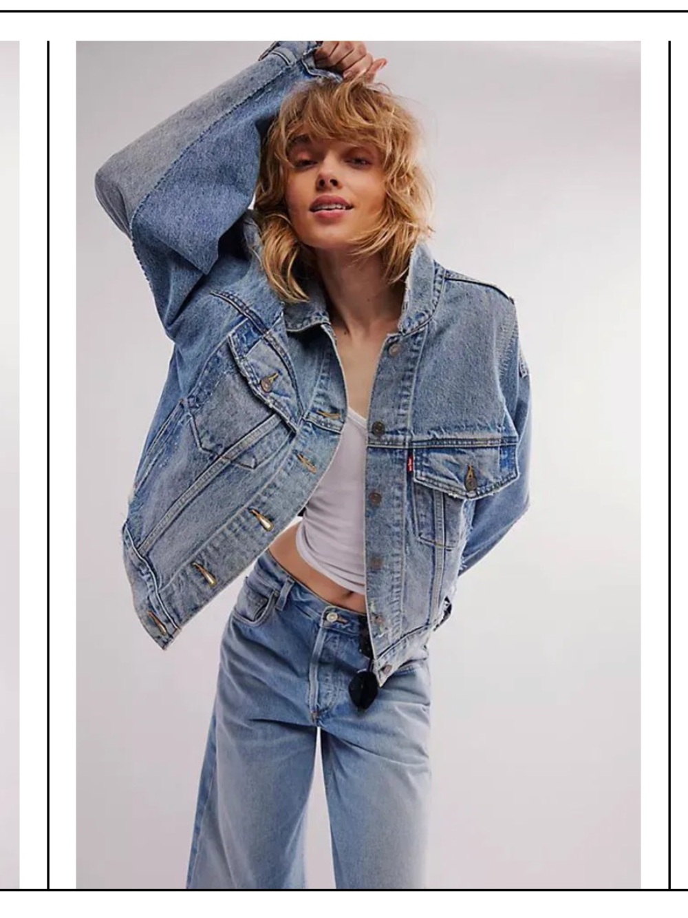 Levi's Women's 90s Repaired Trucker Jacket Large